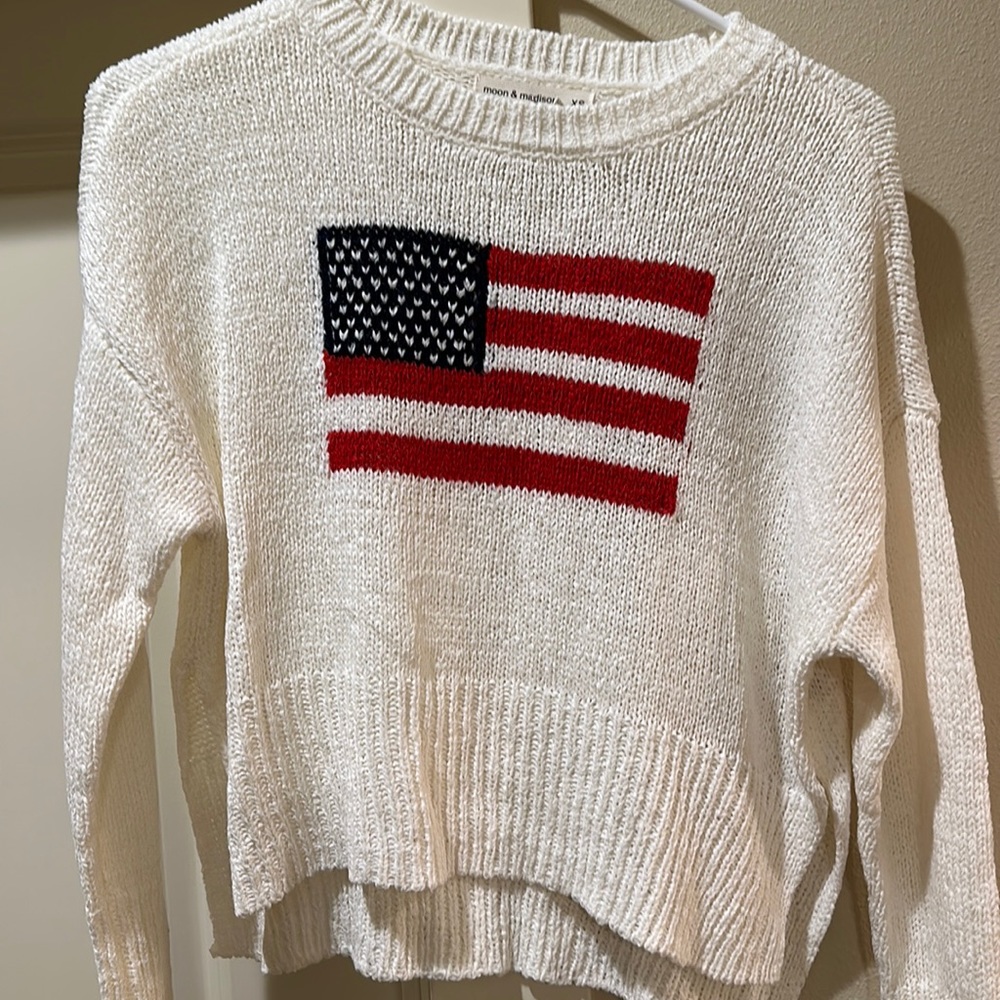 Fourth of July sweater size extra small new with Tex